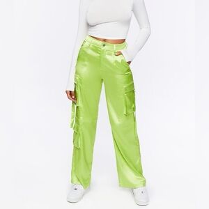 Forever 21 Satin Cargo Pants (S)